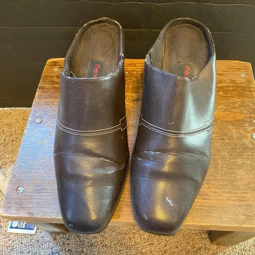 Flexi sole open back shoes women size 8W